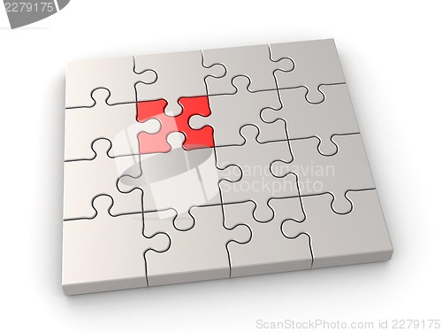 Image of Puzzle leadership concept