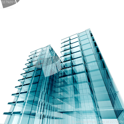 Image of 3d skyscrapers