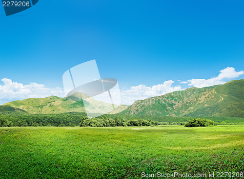 Image of Mountains and meadow