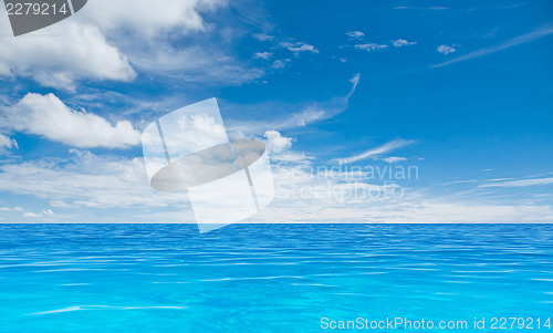 Image of Clouds and ocean