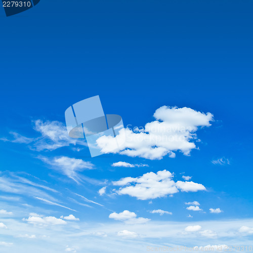 Image of Cloudy blue sky