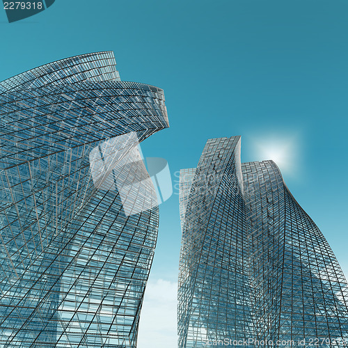Image of Skyscrapers in the city