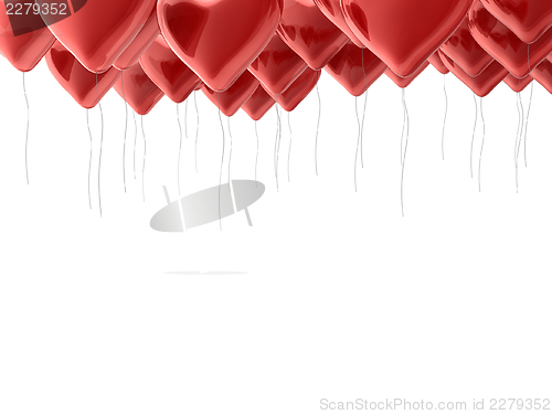 Image of Many red balloons