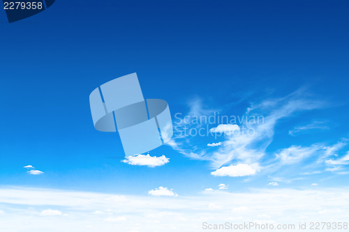 Image of Blue sky and clouds