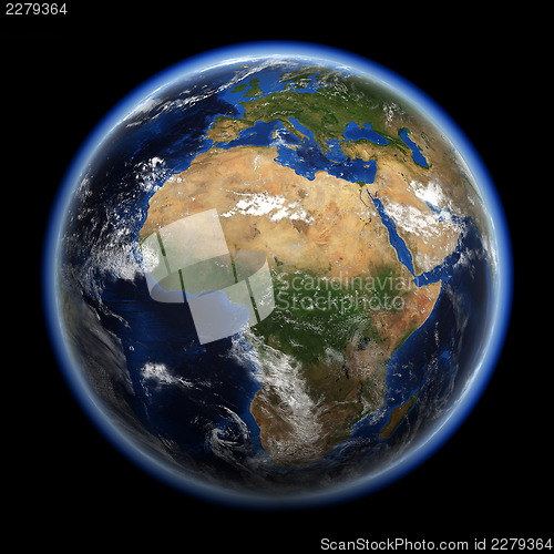 Image of Earth 3d render