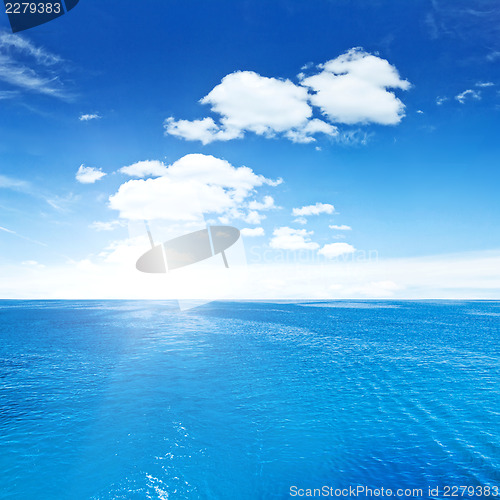 Image of Beautiful sea and sky