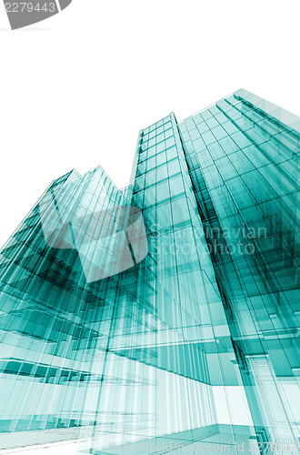 Image of 3d skyscrapers