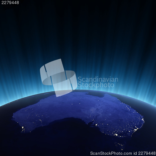 Image of Australia from space