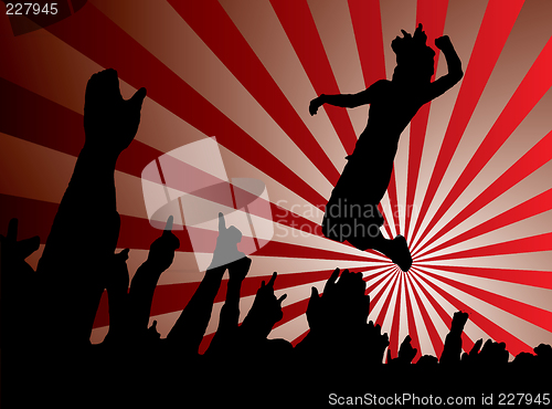 Image of concert jump red