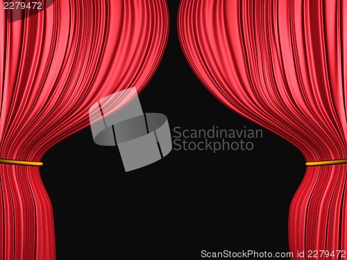 Image of Curtain on black