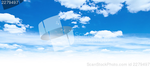 Image of Blue sky and clouds