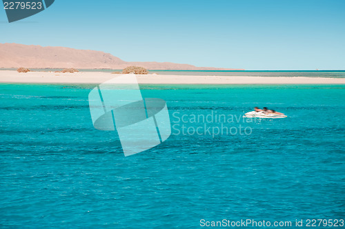 Image of Lost catamaran in ocean