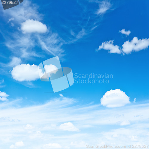 Image of Blue sky and clouds