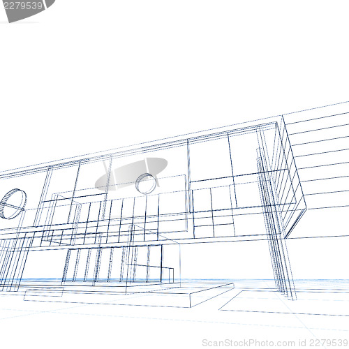 Image of Blueprint on white