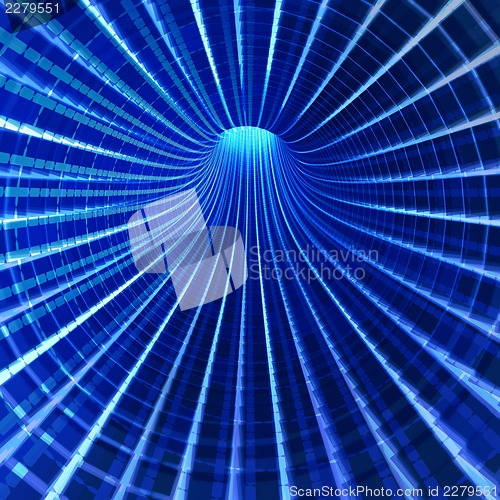 Image of Futuristic conceptual tunnel