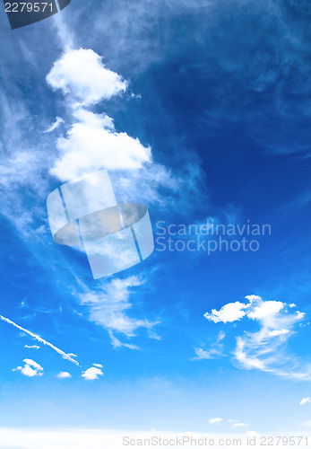 Image of Blue sky and clouds