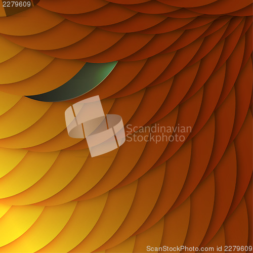 Image of Abstract background of orange scales. Vector, EPS10