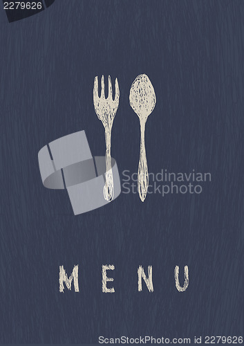 Image of Stylish Restaurant  Menu. A4 format, vector.