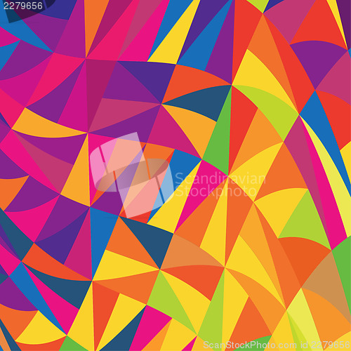 Image of Multi-colored triangles background. Vector, EPS10