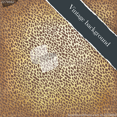 Image of Golden leather vintage background. Vector, EPS10.