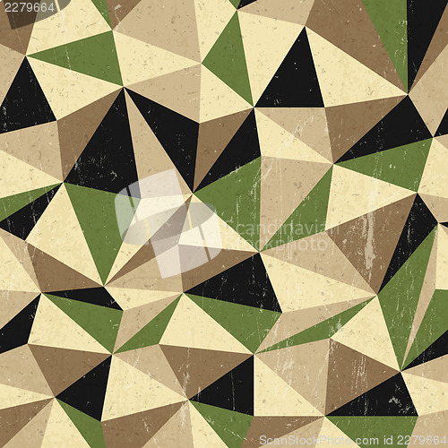 Image of Retro triangles background, vector