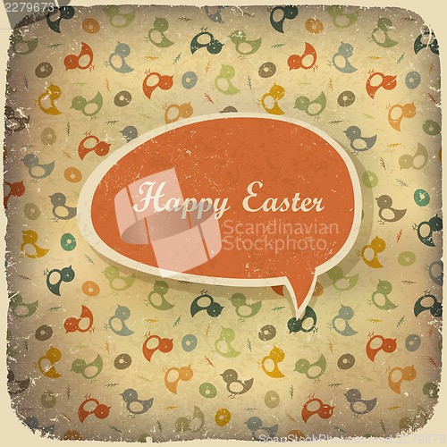 Image of Easter vintage background. Vector illustration.