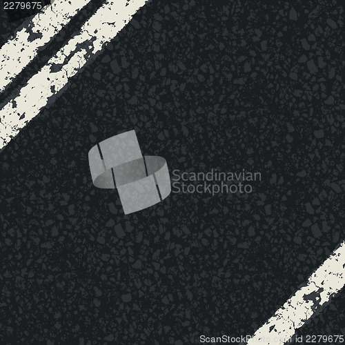 Image of Fragment of asphalt road. Vector, EPS10