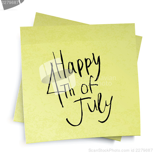 Image of Independence day reminder. Vector, eps10