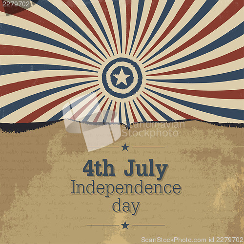 Image of Poster design for 4th july celebration. Vector, EPS10