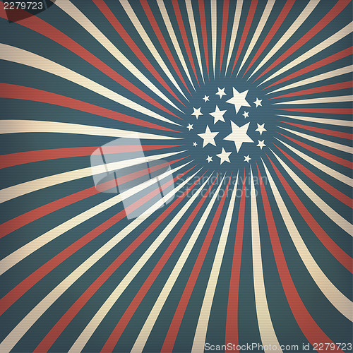 Image of Abstract american flag themed background with stars. Vector, EPS