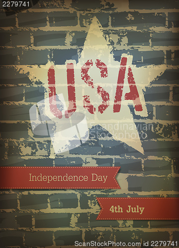 Image of Independence day poster. Vector, EPS10 