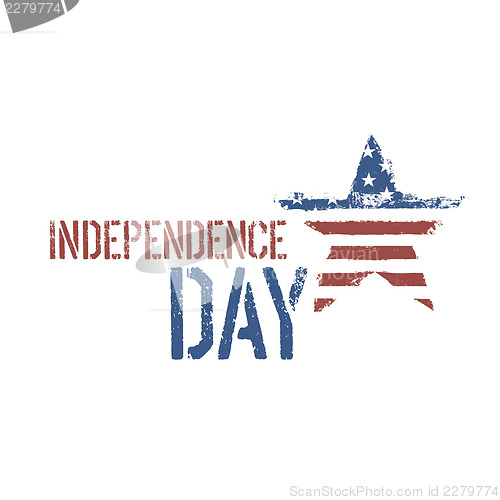 Image of Independence day composition. Vector, EPS10.