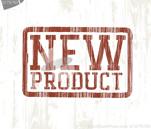 Image of New product stamp. Vector. With textured background