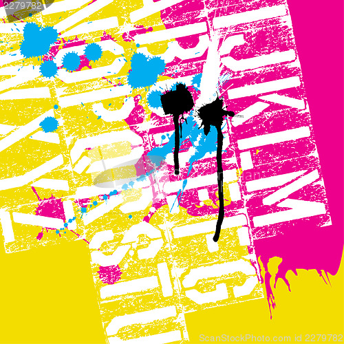 Image of CMYK Print concept background, vector, EPS8