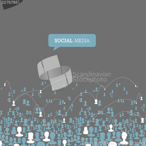 Image of Social Media Network. Vector, EPS10