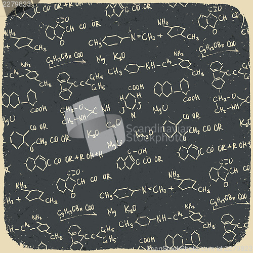 Image of Retro chemistry background. Vector illustration, EPS10.