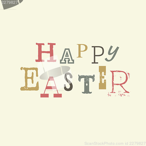 Image of Happy easter lettering. Vector, EPS8