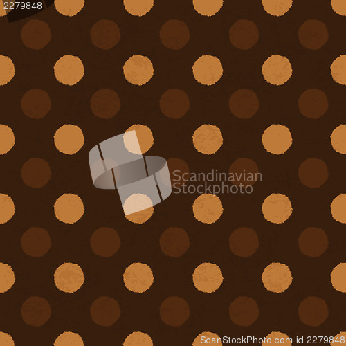 Image of "Coffee dot" seamless background, vector, EPS10.