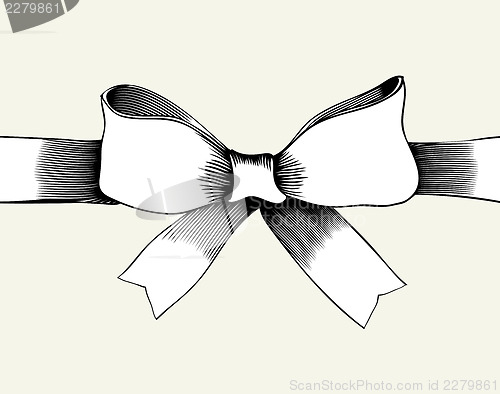 Image of Bow with ribbon.