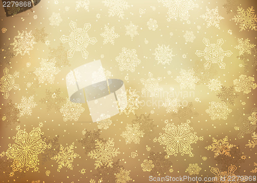 Image of Christmas golden abstract background. Vector illustration, EPS10