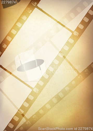 Image of Vintage film strip background, vector illustration, EPS10