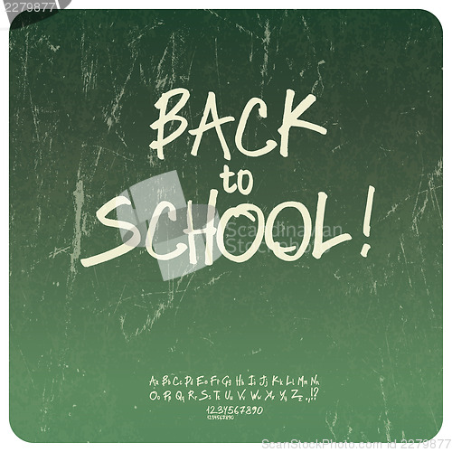 Image of Back to school poster. Vector