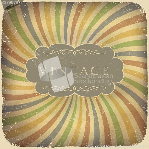 Image of Grunge vintage card with space for text