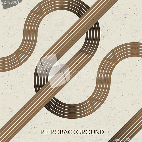 Image of Intersecting lines. Retro background, vector, EPS10.