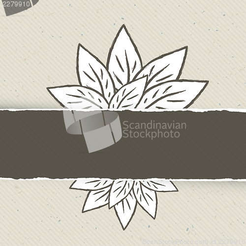Image of Nature themed abstract banner template. Vector illustration, EPS