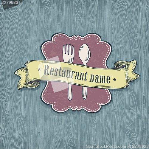 Image of Restaurant design template. Vector, EPS10.