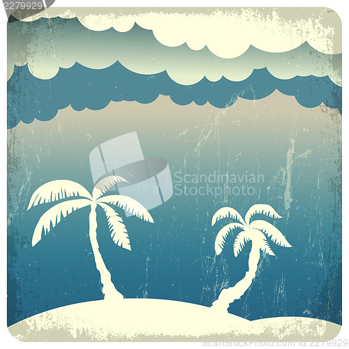 Image of Summer time illustration. Vector