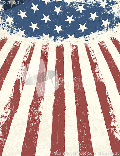 Image of American flag themed background. Vector