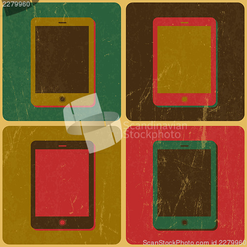 Image of Smart Phone Poster, Pop-Art Styled, Vector