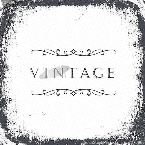 Image of Vintage grunge frame background. Vector, EPS8